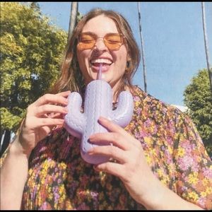 21 oz. cactus cup with straw NEW